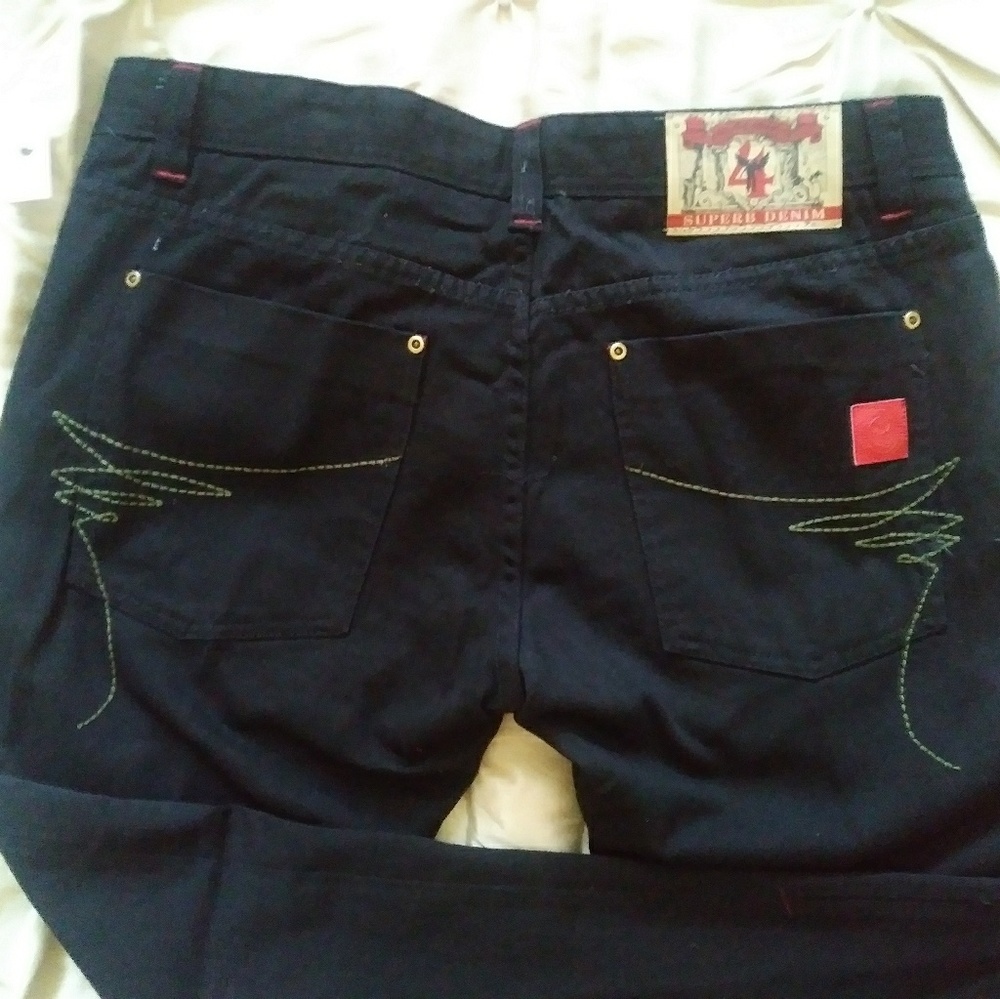 La vie Men's Black Jeans Waist 36 - Picture 6 of 9